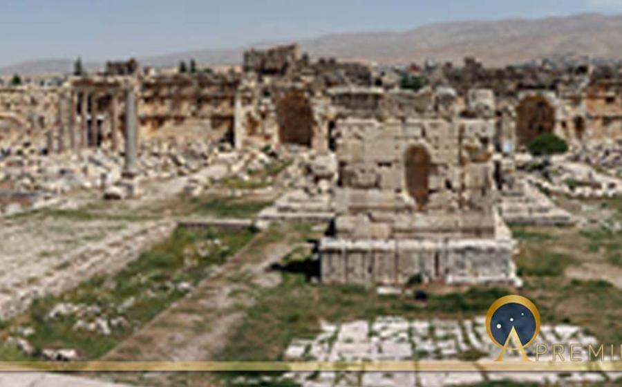 The Great Court of ancient Heliopolis's temple complex