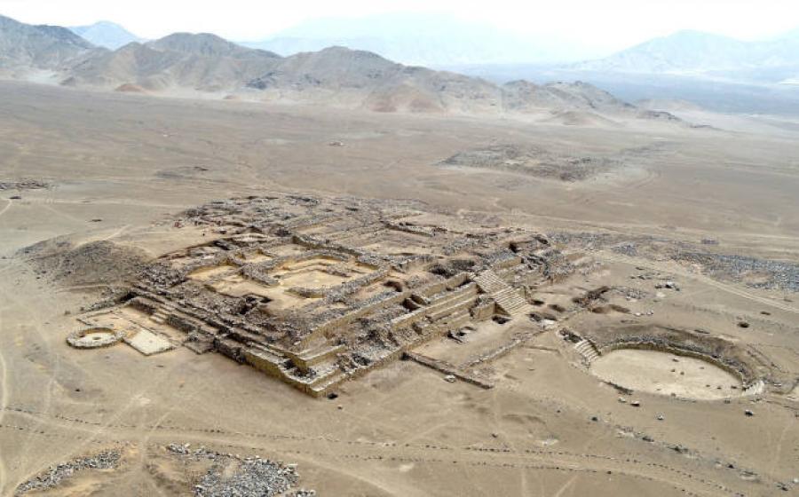 Aerial view of the newly discovered Fire Altar at Era de Pando.