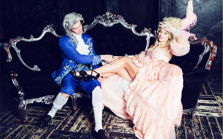 Renaissance styled French queen cavorting with French gentleman.  Source: LanaK/Adobe Stock