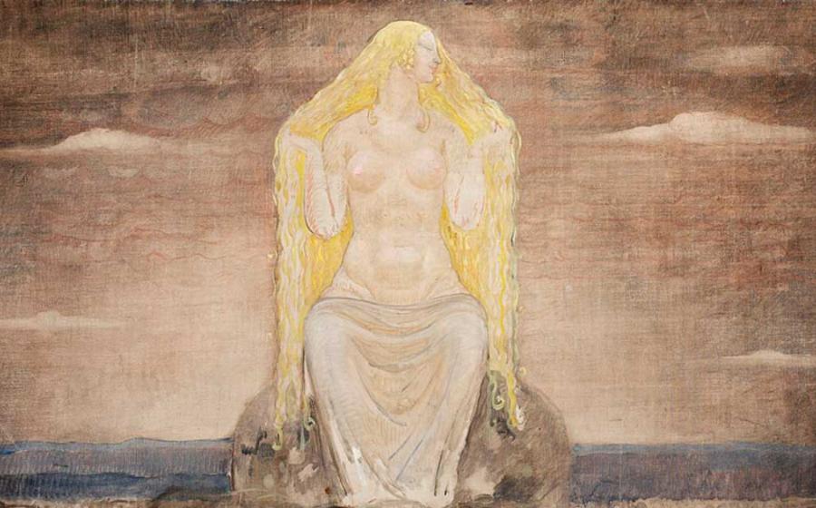 Painting of Freja by John Bauer. Source: Public domain