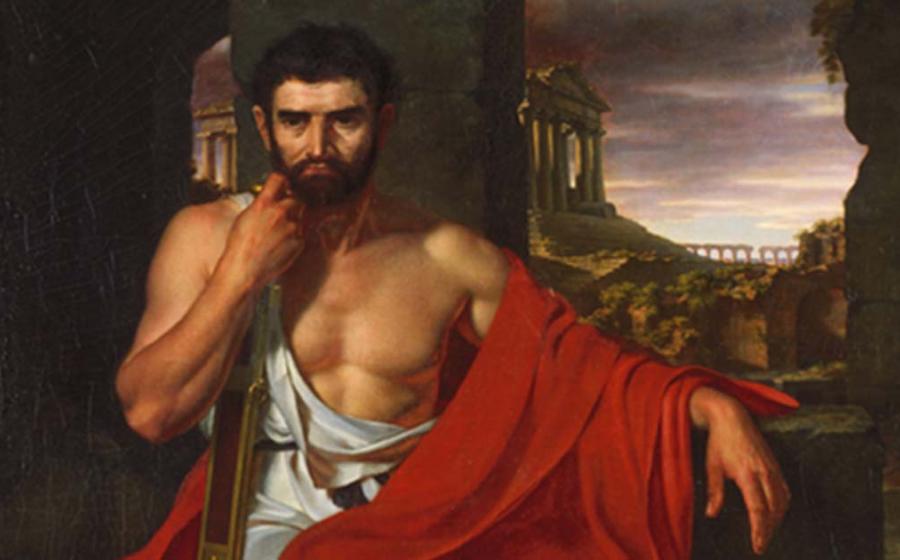 Detail of ‘Caius Marius Amid the Ruins of Carthage’ (1807) by John Vanderlyn.