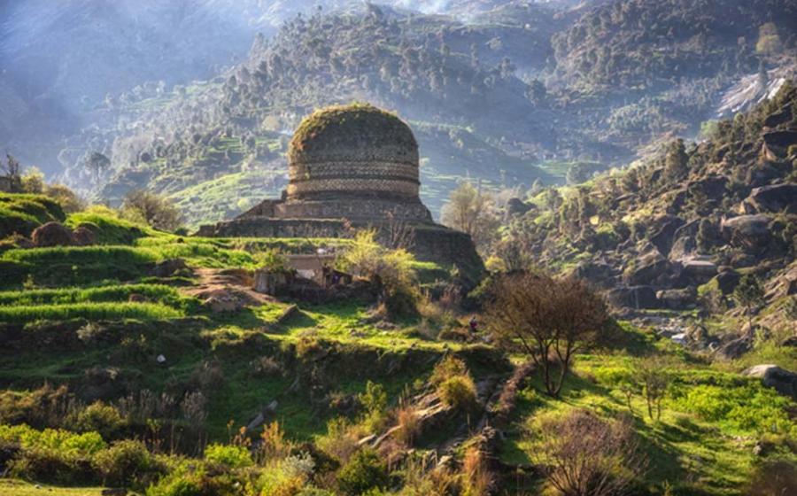 Buddhist Monastery Swat Pakistan.  