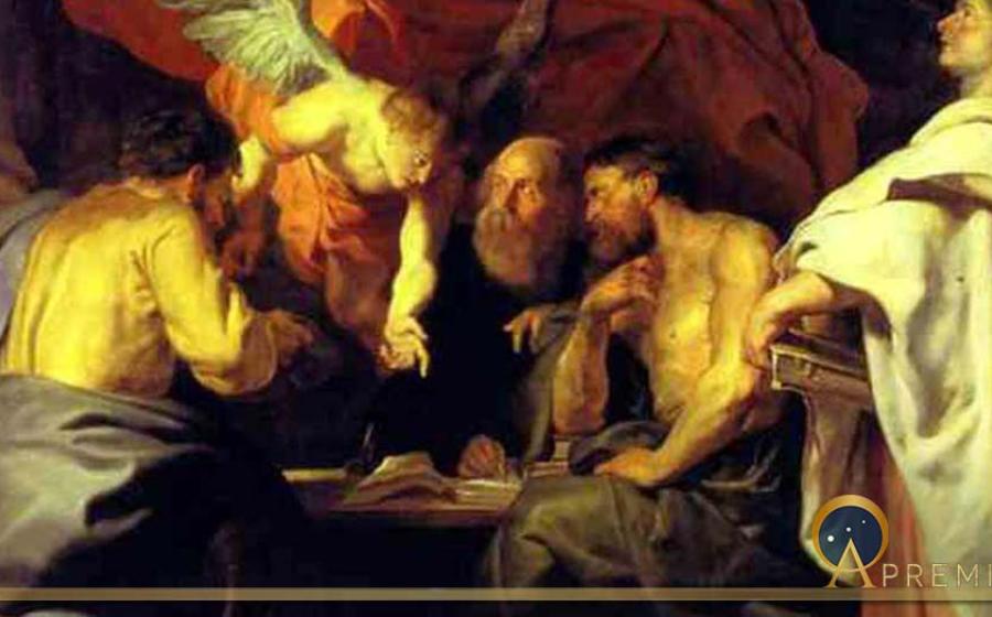 The four evangelists by Peter Paul Rubens. Sanssouci Picture Gallery. (1614) (Public Domain)