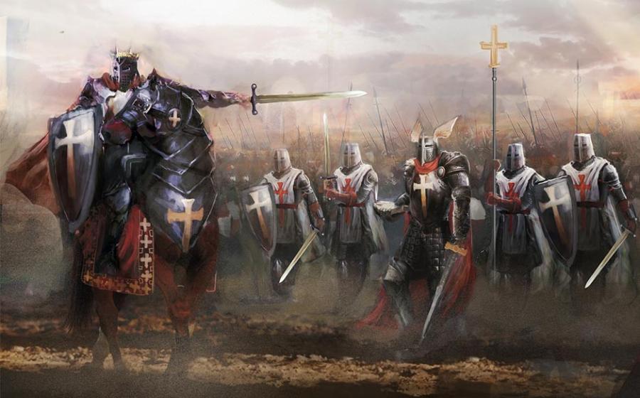 Depiction of the German Knights Templar.    Source: vukkostic / Adobe stock