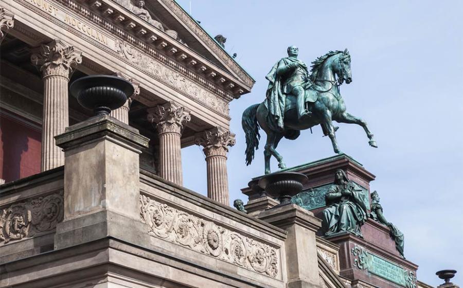 During a mysterious German museum attack, at least 70 priceless artifacts have been damaged on Museum Island in Berlin, a UNESCO World Heritage Site which is made up of the Altes Museum, the Bode-Museum, the Neues Museum, the Pergamon Museum and the Alte Nationalgalerie, seen here. Source: Anna Pakutina / Adobe Stock