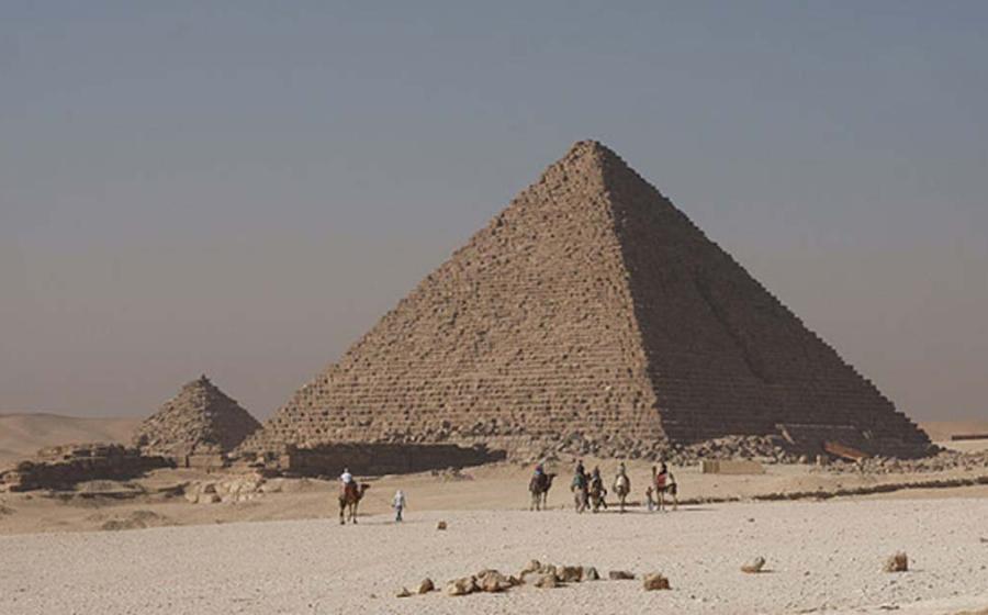 Colored Giza Casing Stones, Menkaure's Pyramid.