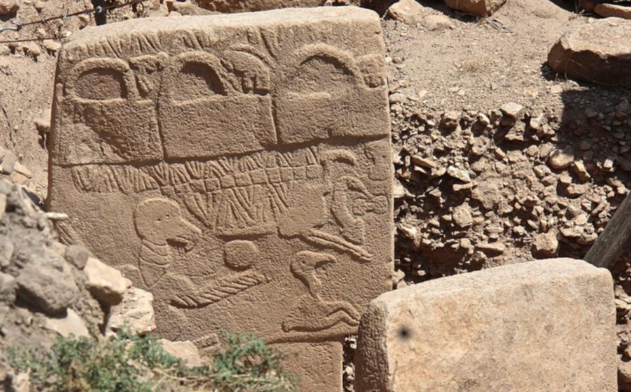 Pillar 43 at Göbekli Tepe, known as the Vulture Stone.