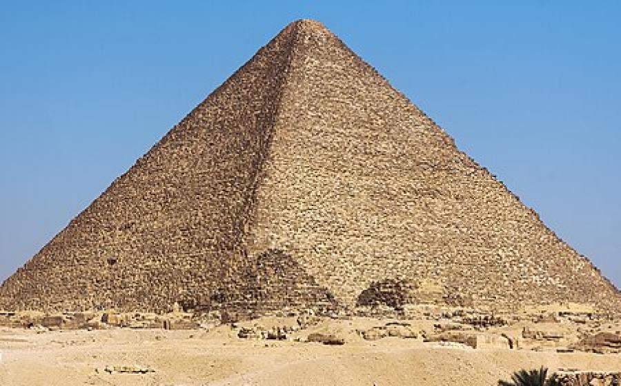 The Great Pyramid Of Giza Top image: The Great Pyramid of Giza under a starlit sky, highlighting the North Face. Source: [Pixabay/Creative Commons] Image