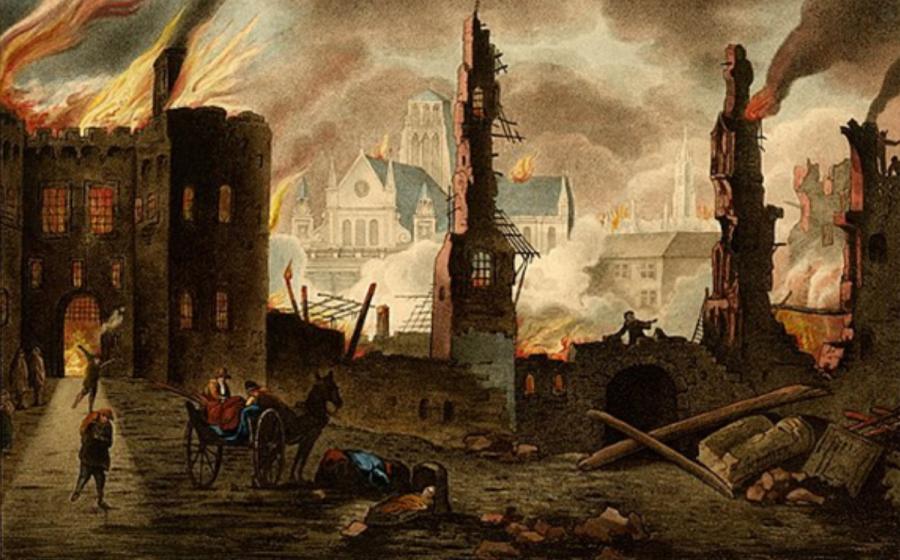 Great Fire of London in 1666