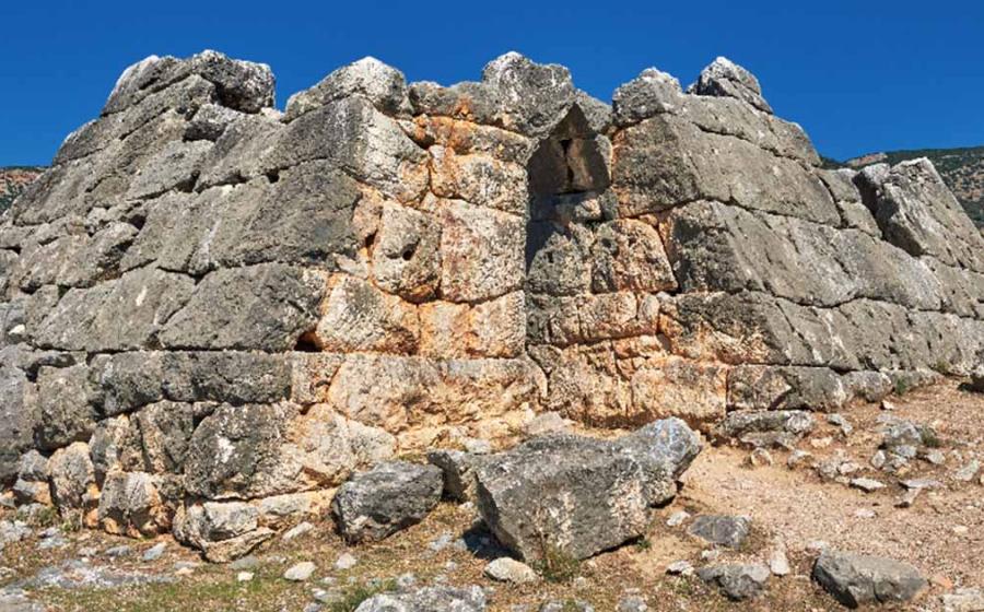 Ruins of the Pyramid of Hellinikon in Greece.     Source: kranidi/Adobe Stock