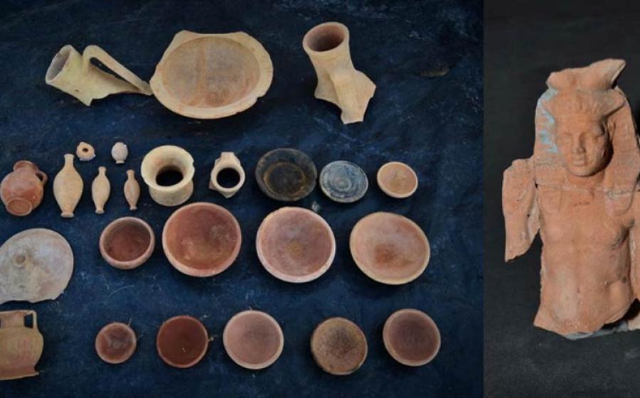 This is just a small selection of the Greek pottery made at the Ptolemaic to Byzantine period ceramic workshop in Alexandria, Egypt, which was found near to the ceramic workers’ living quarters. 	Source: Ministry of Tourism and Antiquities