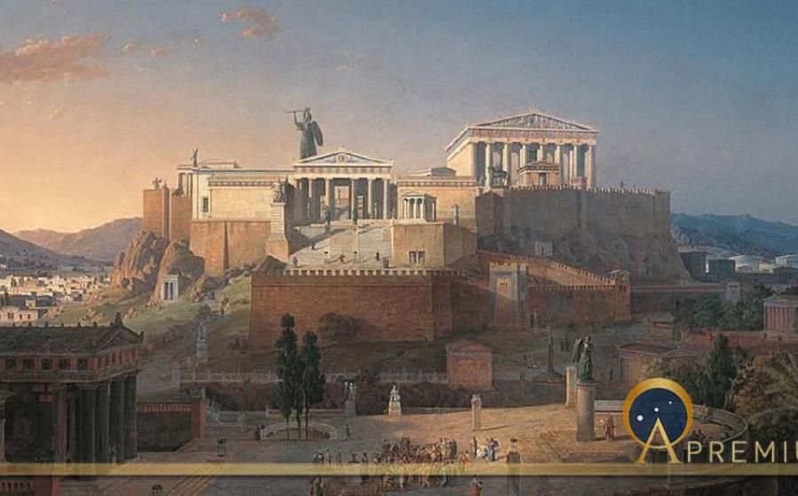 The Acropolis of Athens by Leo von Klenze (1846) (Public Domain)