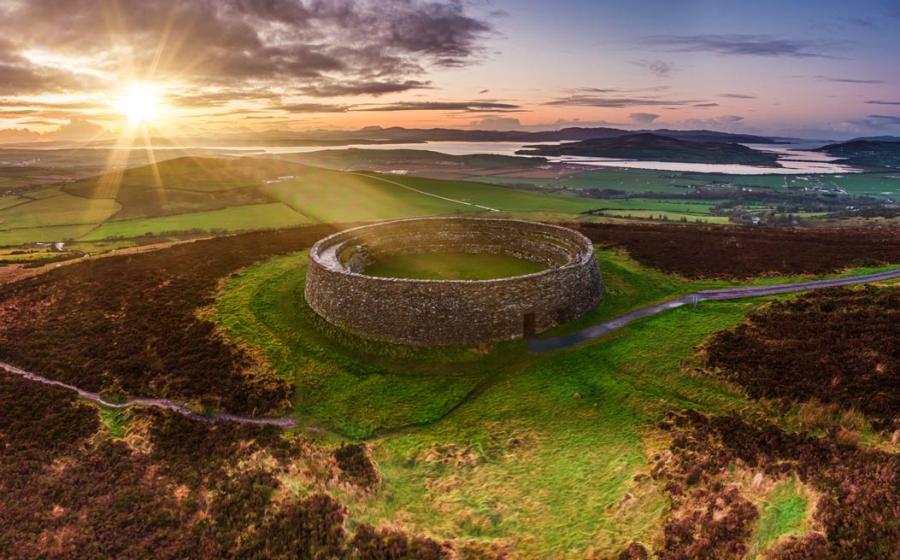 Grianan of Aileach ring fort, Donegal, Ireland.