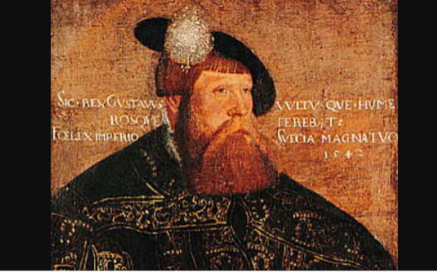 Portrait of Gustav Vasa.