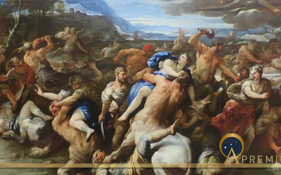 'Battle of Lapiths and Centaurs' by Luca Giordano, The Hermitage (Public Domain)
