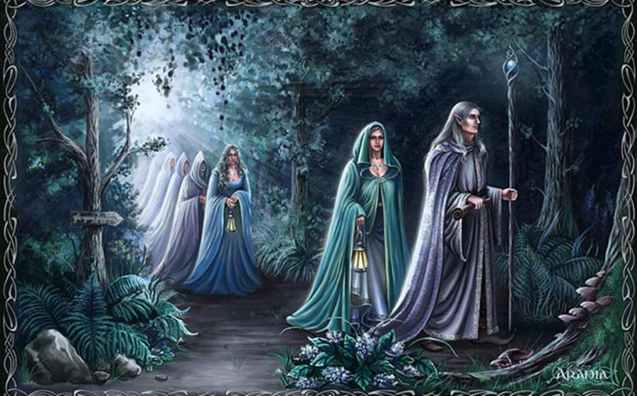 Haunting and beautiful Middle-Earth-like elves by artist 