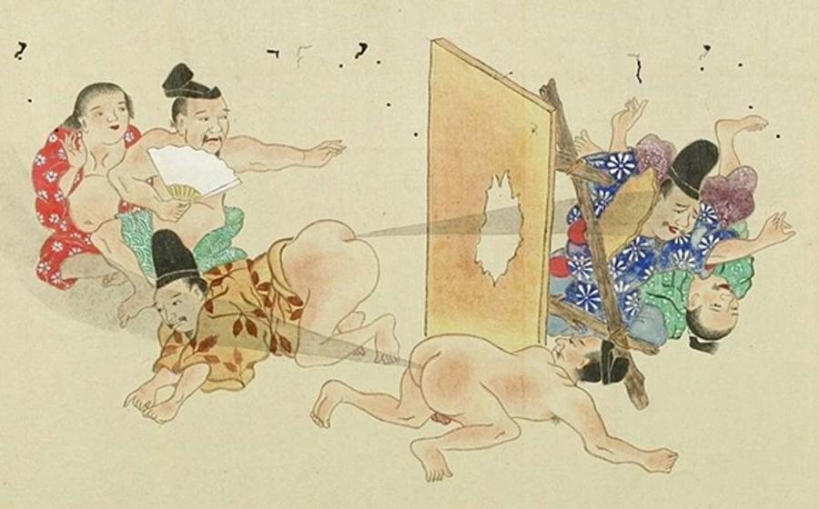 Hegassen scroll detail. Fart Battle, 1864 