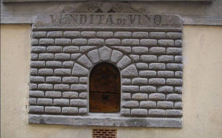 Historic Wine Windows in Florence.	Source:	sailko/CC BY-SA 3.0