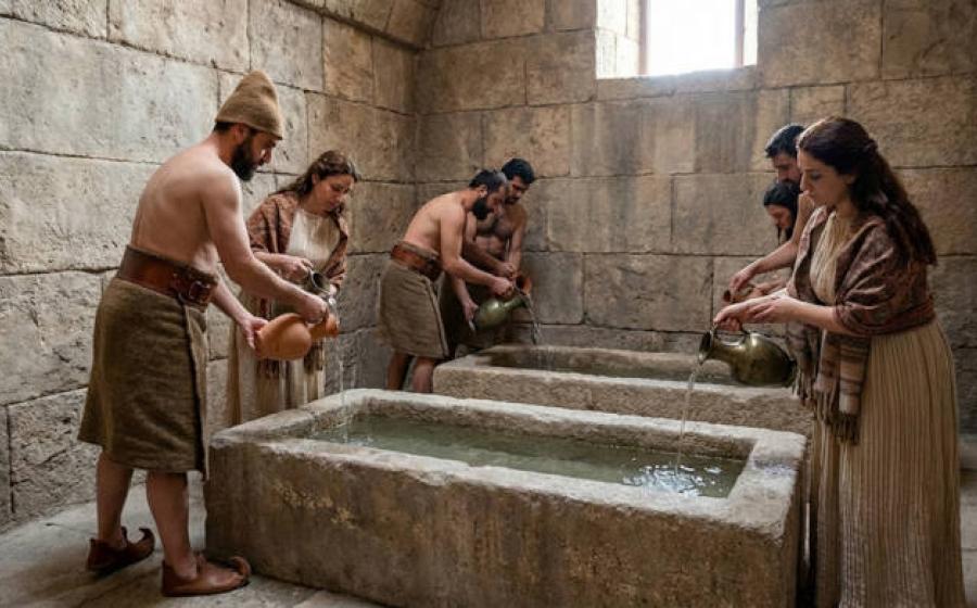 Representation of Hittite hygiene practices.