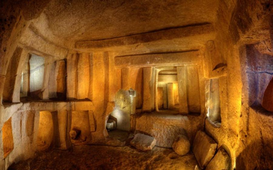 The Hypogeum in Malta, which is known to create specific sound frequencies, which have an effect on the human body
