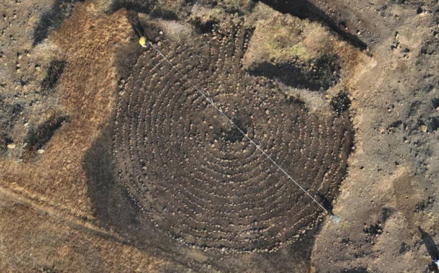 Circular labyrinth discovered in the Boramani grasslands of Solapur district, Maharashtra