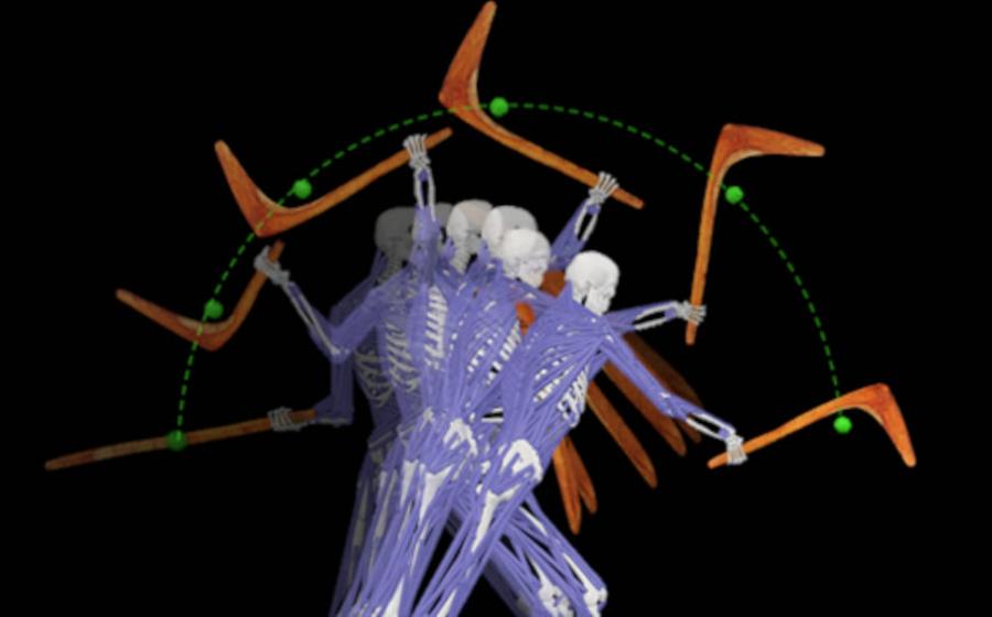 The swing of the leangle delivers a deadly blow to an opponent. 