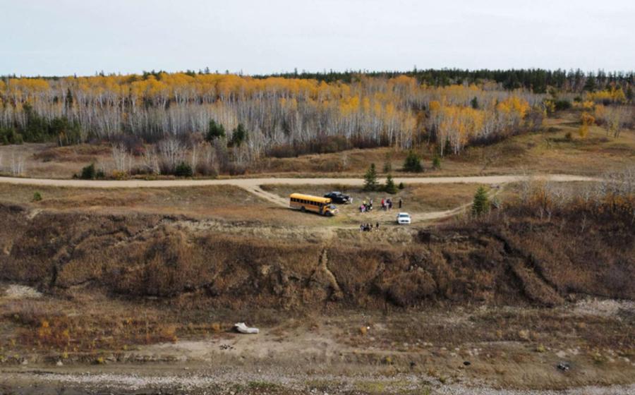 Site of the newly discovered 11,000-year-old Indigenous settlement near Sturgeon Lake First Nation. 