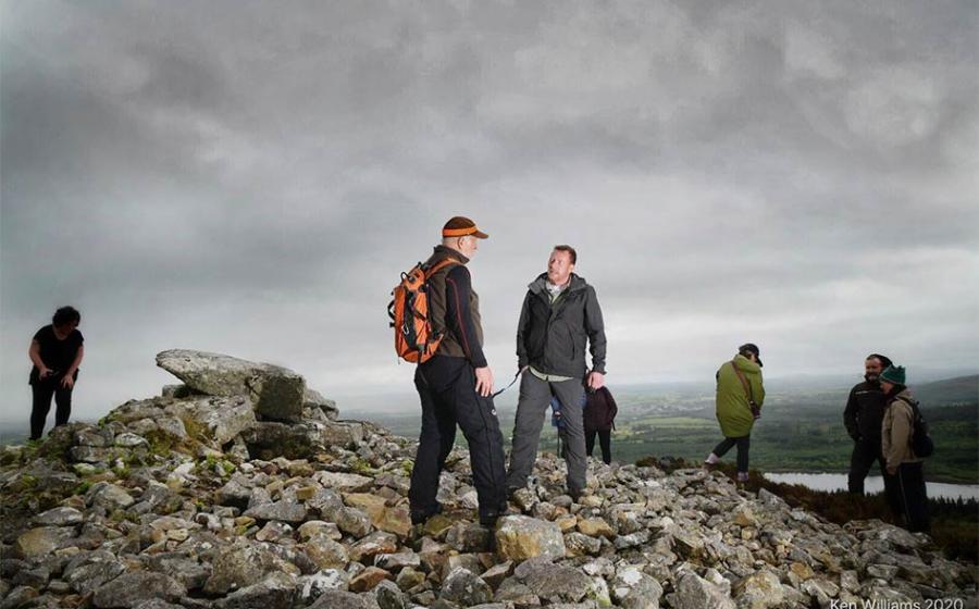 Michael McDonagh, Head of National Monuments, inspecting the damage at Ballygawley, a famous Irish Neolithic site.          Source: Sligo Neolithic Landscapes