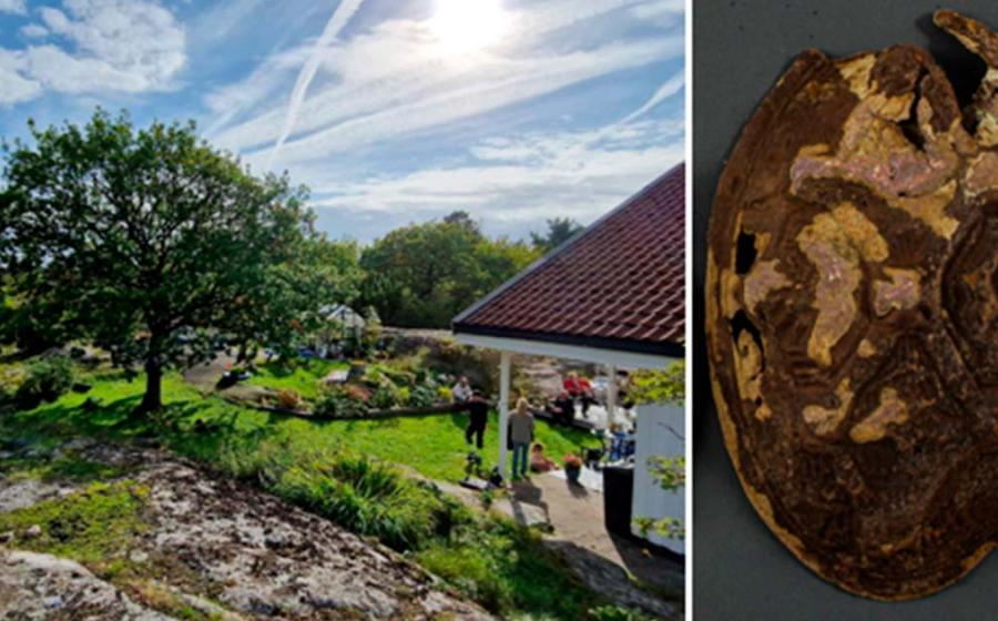 The Aasvik family discovered the Jomfruland artifacts while hunting for their mother’s earing in the garden. Source: Vibeke Lia Vestfold and Telemark County Municipality