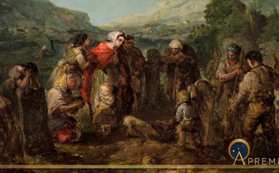 The Village Funeral by Daniel MacDonald (Public Domain)
