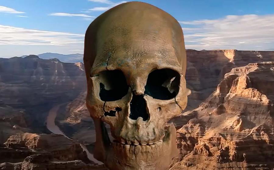 Native American skull of Kennewick Man. Source: YouTube Screenshot / Ancient Geographic.