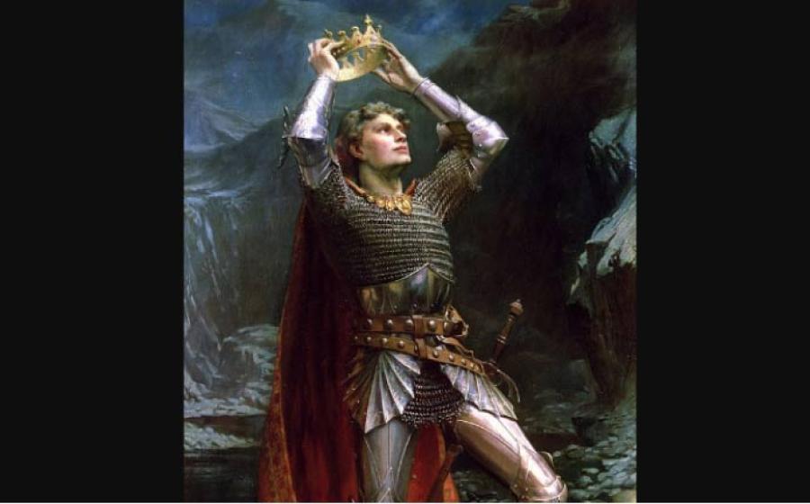 King Arthur by Charles Ernest Butler.	Source:	 Public Domain
