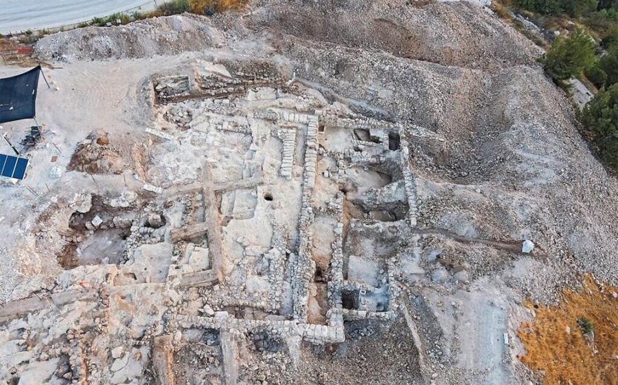 Aerial image of the Kingdom of Judah excavation, a 2,700-year-old administrative complex in Jerusalem.        Source: Yaniv Berman / Israel Antiquities Authority