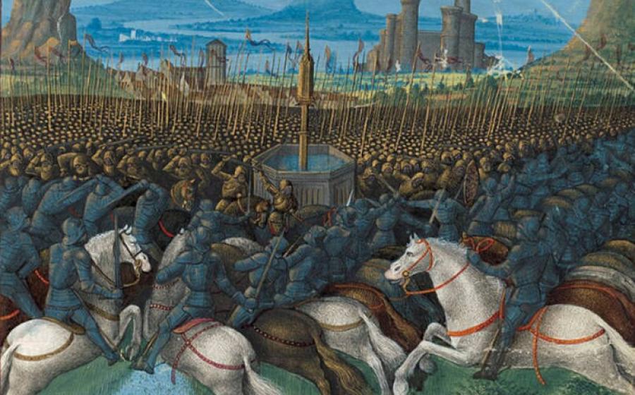 Knights Templar at the Battle of Hattin.