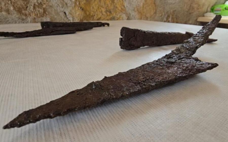 The 1,500-year-old knife set discovered at Hadrianopolis, Karabuk, Turkey