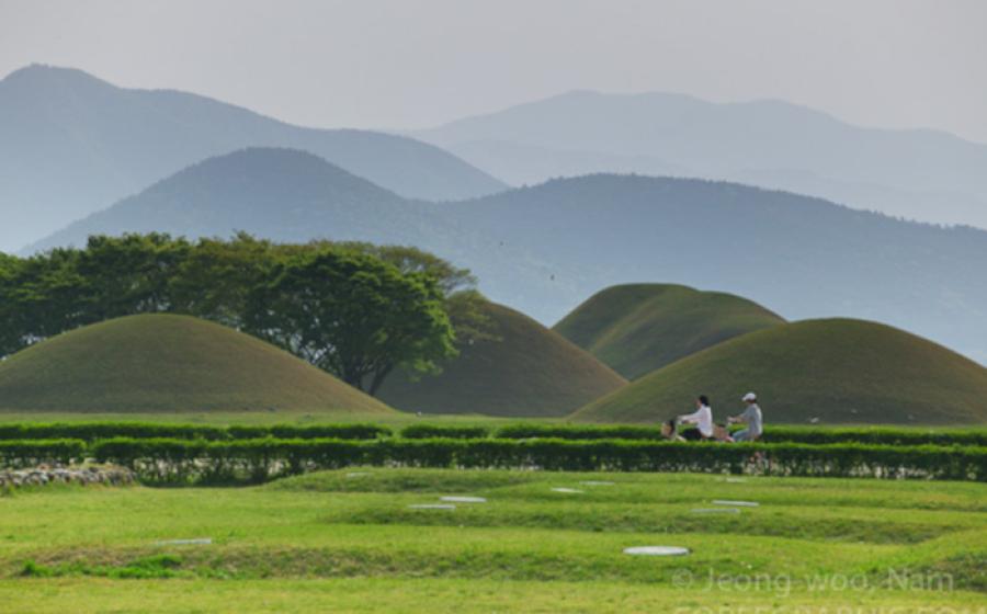 Imdang-Joyeong burial complex in Gyeongsan, South Korea. 