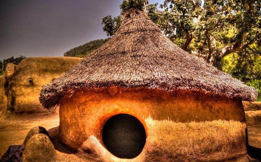 Traditional Tammari people village of Tamberma at Koutammakou, the Land of the Batammariba, Kara region, Togo. 