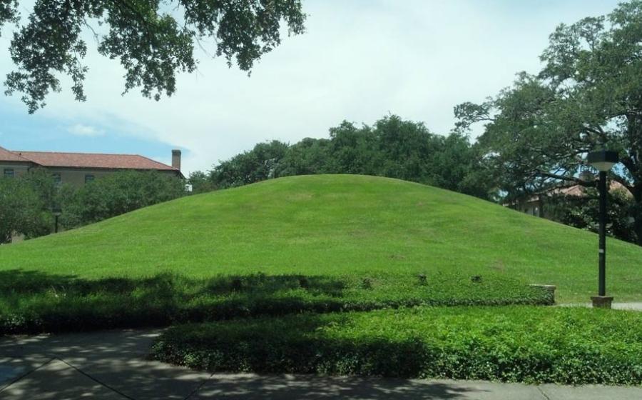 LSU campus Native American Mound