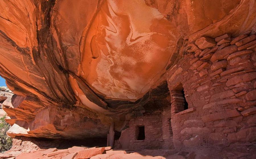 Fallen Roof Ruin, Road Canyon, Utah. This is just one of the many architectural features left by ancient cultures in Utah. 