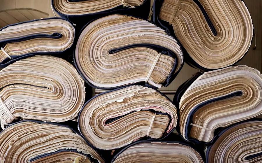 Largest handwritten family tree in the world. Source: YouTube Screenshot / Great Big Story.