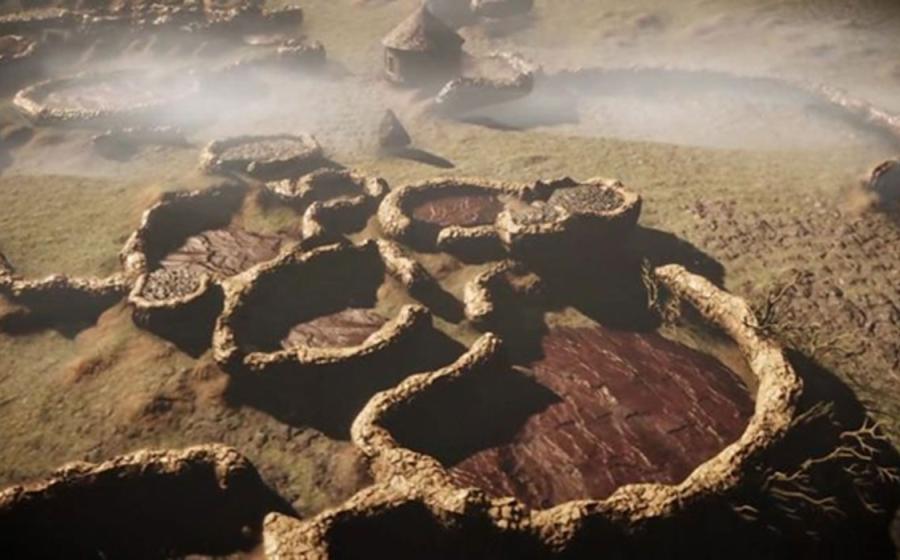 A digitally-developed 3D satellite image of Kweneng