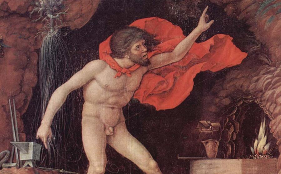 Detail of ‘Der Parnaß’ (1497) by Andrea Mantegna.