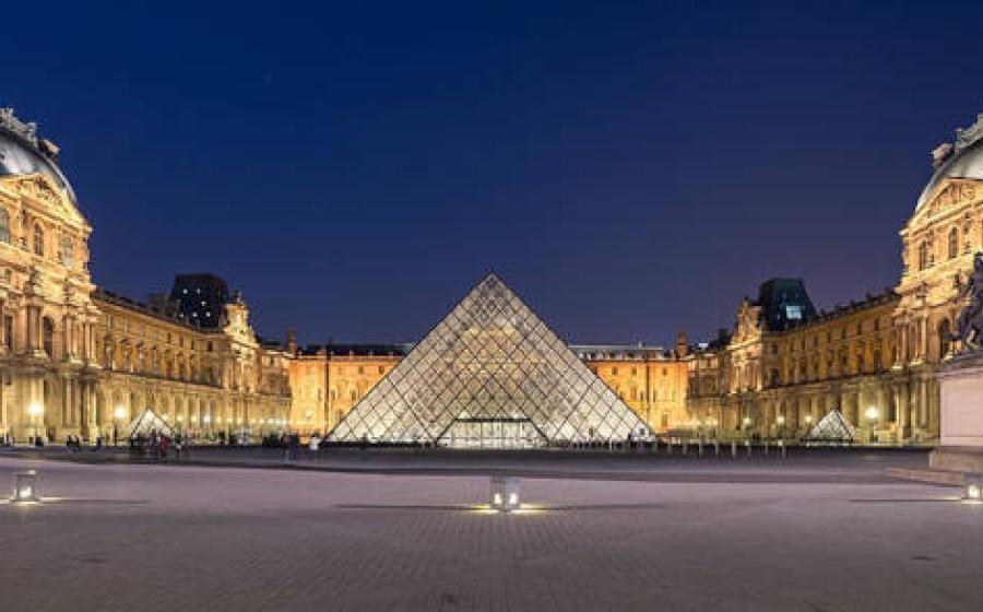 The Louvre Museum in Paris.