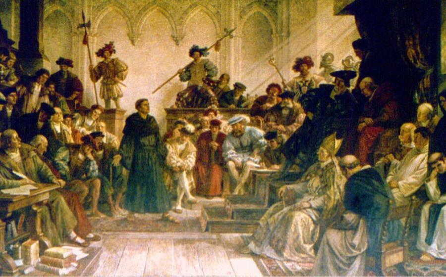 Luther before the Diet of Worms.