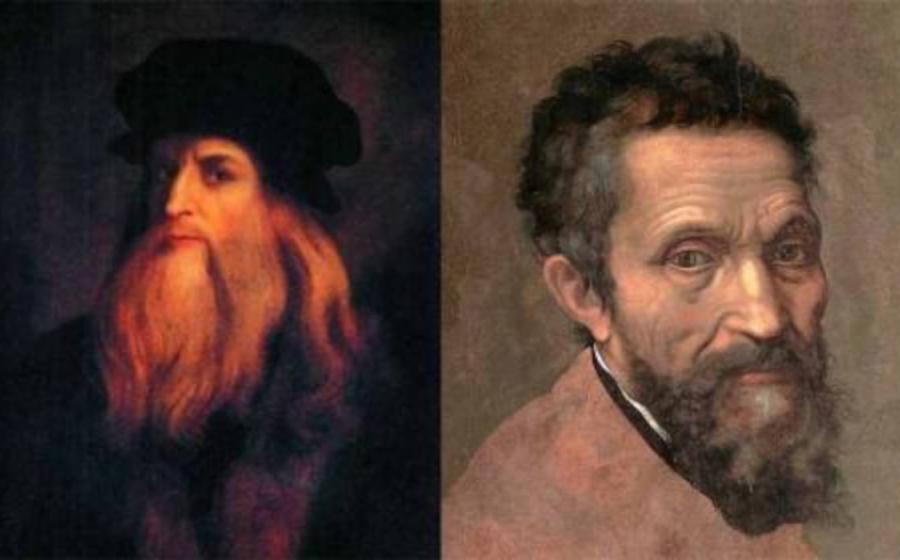 Leonardo da Vinci and Michelangelo.