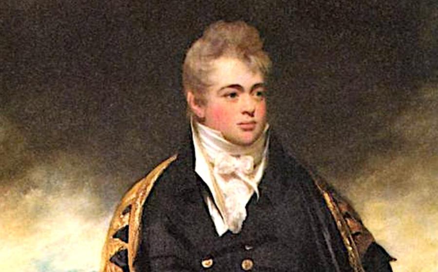 Painting of Howe Browne (1788 – 1845), 2nd Marquess of Sligo, the Irish Aristocrat.  Source: Unknown author / Public domain