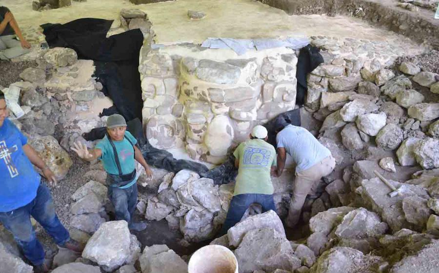 Giant Face of Ucanha: Giant Sculpted Mayan Mask Found in Mexico