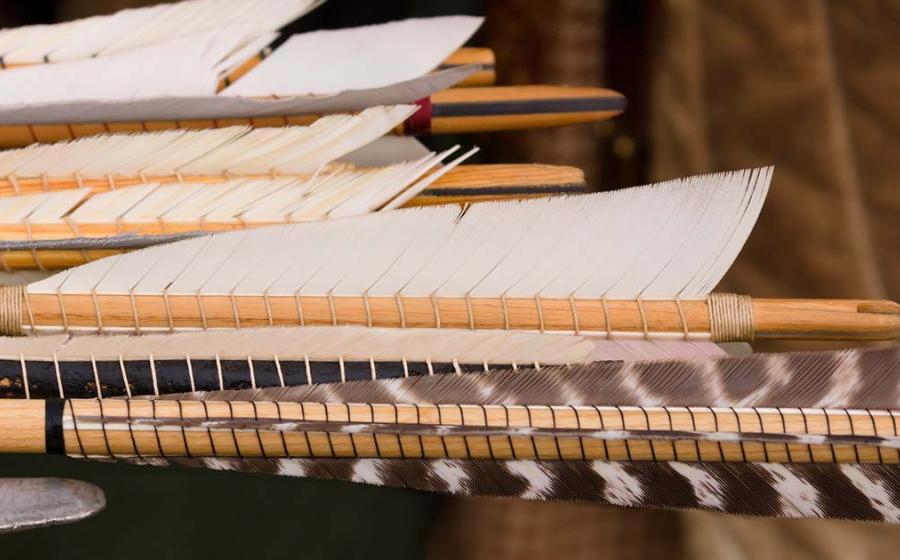 Medieval arrow fletchings. Source: David Pimborough / Adobe Stock.