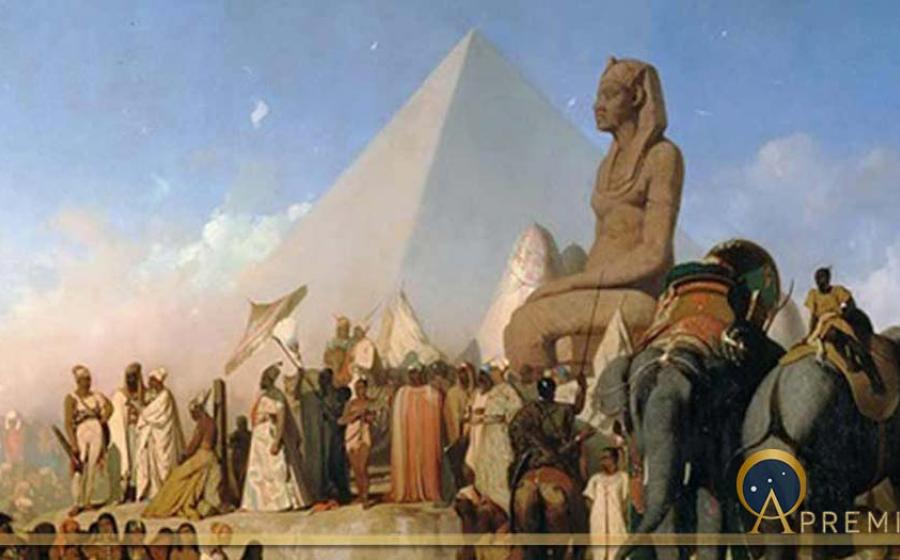 Meeting Between Cambyses II and Psammetichus III by Adrien Guignet (Public Domain)