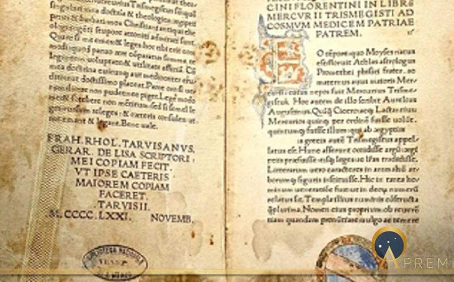 Corpus Hermeticum: first Latin edition, by Marsilio Ficino, 1471, at the Bibliotheca Philosophica Hermetica, Amsterdam. (Public Domain)